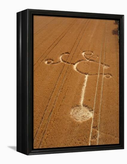 Crop Formation, Cheesefoot, Hampshire-David Parker-Framed Premier Image Canvas