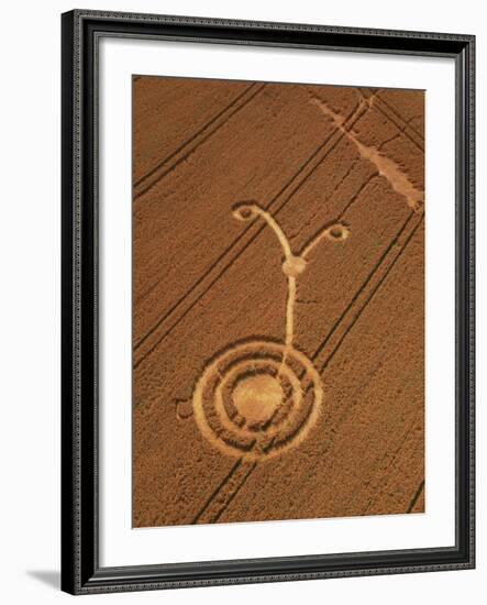 Crop Formation, Cheesefoot, Hampshire-David Parker-Framed Photographic Print