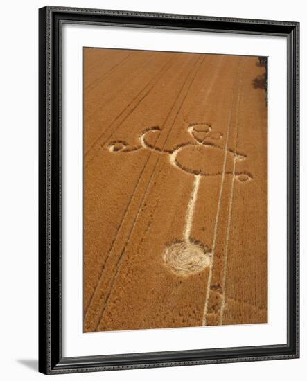 Crop Formation, Cheesefoot, Hampshire-David Parker-Framed Photographic Print