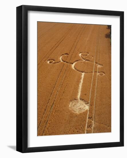 Crop Formation, Cheesefoot, Hampshire-David Parker-Framed Photographic Print