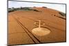 Crop Formation, Cheesefoot, Hampshire-David Parker-Mounted Photographic Print