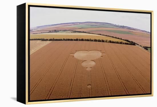 Crop Formation In Form of Mandelbrot Set-David Parker-Framed Premier Image Canvas