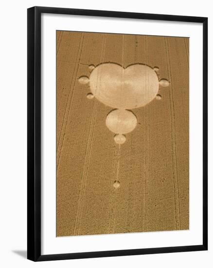 Crop Formation In Form of Mandelbrot Set-David Parker-Framed Photographic Print