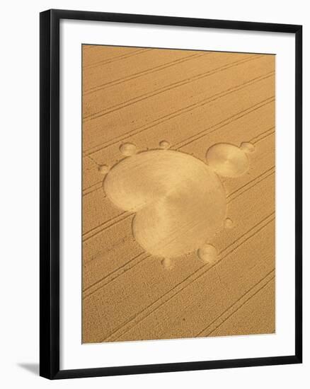 Crop Formation In Form of Mandelbrot Set-David Parker-Framed Photographic Print