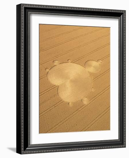 Crop Formation In Form of Mandelbrot Set-David Parker-Framed Photographic Print