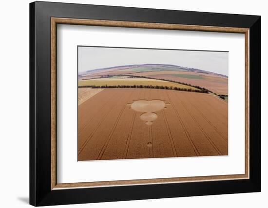 Crop Formation In Form of Mandelbrot Set-David Parker-Framed Photographic Print