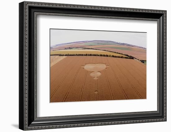 Crop Formation In Form of Mandelbrot Set-David Parker-Framed Photographic Print