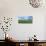 Crop in field with old style barn in the background, Stelle, Ford County, Illinois, USA-Panoramic Images-Mounted Photographic Print displayed on a wall