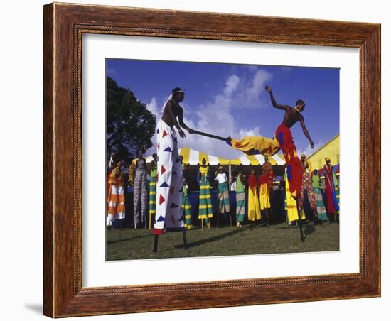 Crop over Carnival, Bridgetown, Barbados, Caribbean-Greg Johnston-Framed Photographic Print