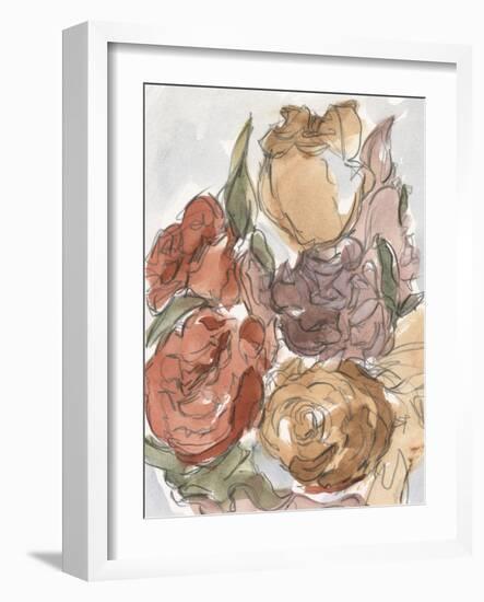 Cropped Floral Arrangement II-Ethan Harper-Framed Art Print