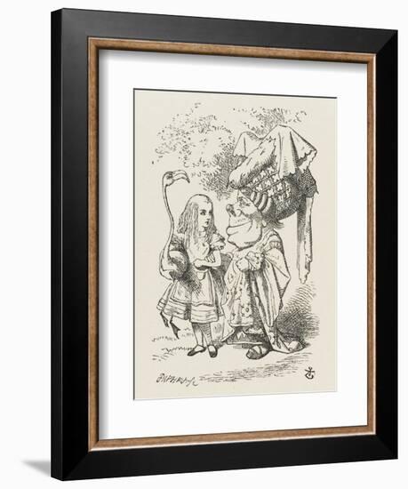 Croquet Alice and the Duchess-John Tenniel-Framed Photographic Print