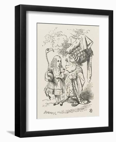 Croquet Alice and the Duchess-John Tenniel-Framed Photographic Print