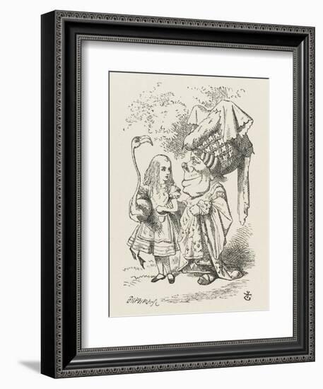 Croquet Alice and the Duchess-John Tenniel-Framed Photographic Print