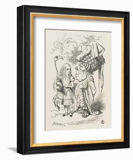 Croquet Alice and the Duchess-John Tenniel-Framed Photographic Print