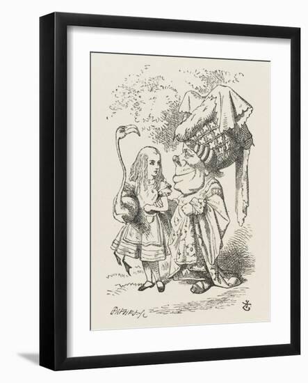 Croquet Alice and the Duchess-John Tenniel-Framed Photographic Print