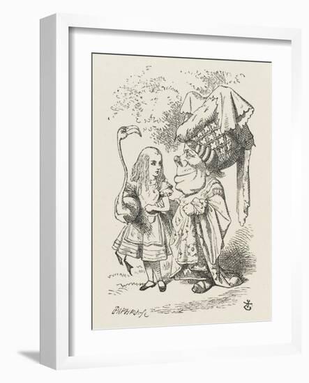 Croquet Alice and the Duchess-John Tenniel-Framed Photographic Print