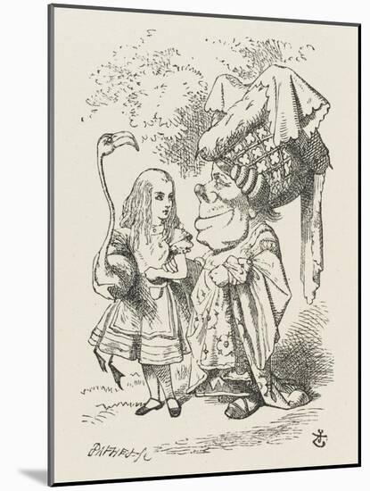 Croquet Alice and the Duchess-John Tenniel-Mounted Photographic Print