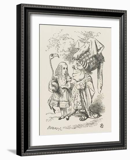 Croquet Alice and the Duchess-John Tenniel-Framed Photographic Print