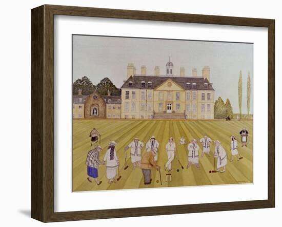 Croquet on the Lawn, 1989-Gillian Lawson-Framed Giclee Print