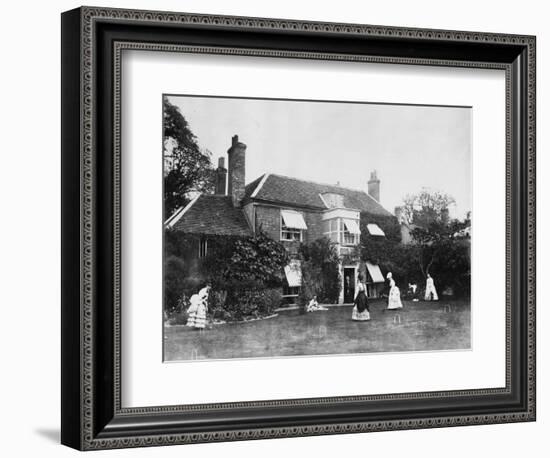 Croquet on the Lawn at Elm Lodge, Streatley, C.1870s-Willoughby Wallace Hooper-Framed Photographic Print