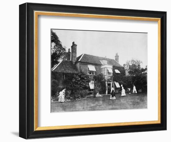 Croquet on the Lawn at Elm Lodge, Streatley, C.1870s-Willoughby Wallace Hooper-Framed Photographic Print