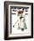 "Croquet" or "Wicket Thoughts" Saturday Evening Post Cover, September 5,1931-Norman Rockwell-Framed Giclee Print