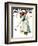 "Croquet" or "Wicket Thoughts" Saturday Evening Post Cover, September 5,1931-Norman Rockwell-Framed Giclee Print