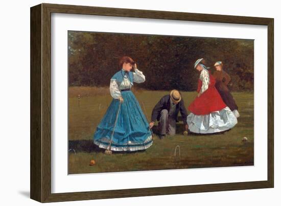 Croquet Scene-Winslow Homer-Framed Giclee Print