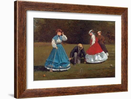 Croquet Scene-Winslow Homer-Framed Giclee Print