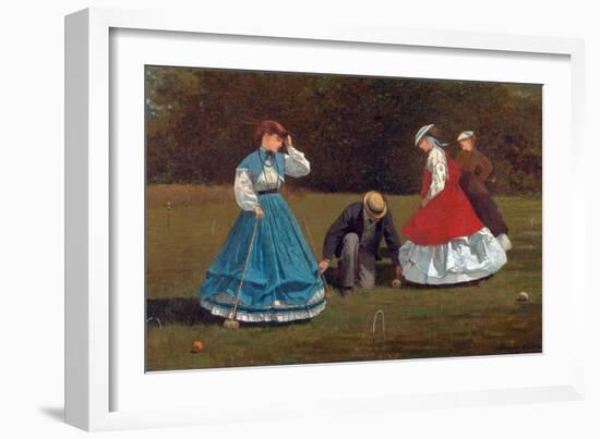 Croquet Scene-Winslow Homer-Framed Giclee Print