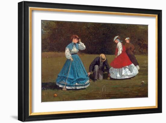 Croquet Scene-Winslow Homer-Framed Giclee Print