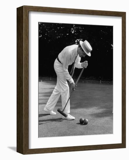 Croquet Tournament, England-Terence Spencer-Framed Photographic Print