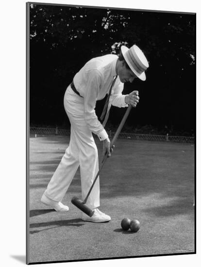 Croquet Tournament, England-Terence Spencer-Mounted Photographic Print