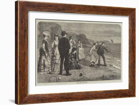 Croquet under Difficulties-null-Framed Giclee Print