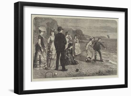 Croquet under Difficulties-null-Framed Giclee Print