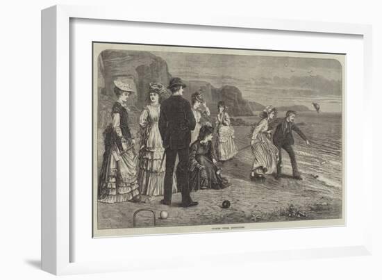 Croquet under Difficulties-null-Framed Giclee Print