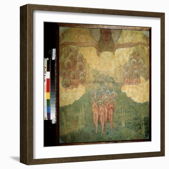 Croquis Pour Une Fresque. La Triomphe Des Cieux. (Sketch for a Fresco Painting. the Triumph of the-Kazimir Severinovich Malevich-Framed Giclee Print
