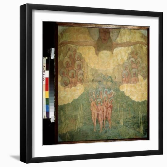 Croquis Pour Une Fresque. La Triomphe Des Cieux. (Sketch for a Fresco Painting. the Triumph of the-Kazimir Severinovich Malevich-Framed Giclee Print