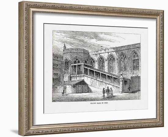 Crosby Hall in 1790, 1878-Walter Thornbury-Framed Giclee Print