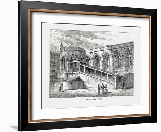 Crosby Hall in 1790, 1878-Walter Thornbury-Framed Giclee Print