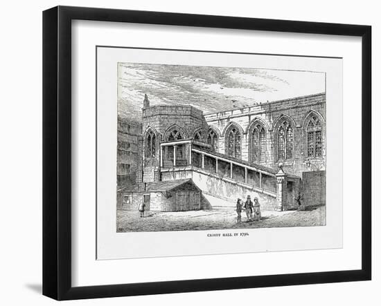 Crosby Hall in 1790, 1878-Walter Thornbury-Framed Giclee Print