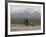 Cross-Country Bicyclist, US Hwy 50, Toiyabe Range, Great Basin, Nevada, USA-Scott T. Smith-Framed Photographic Print