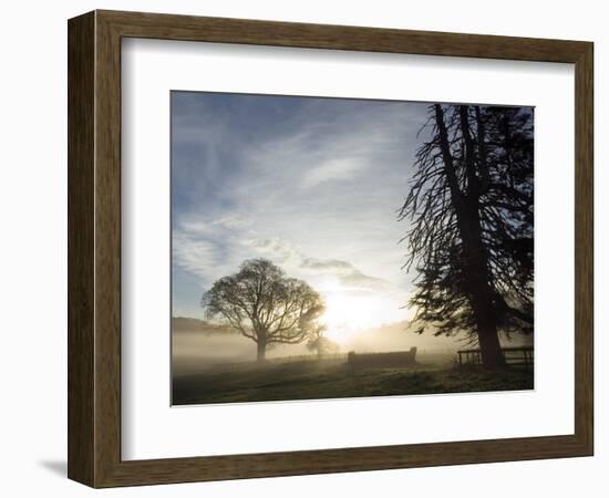 Cross-country course at dawn-AdventureArt-Framed Photographic Print