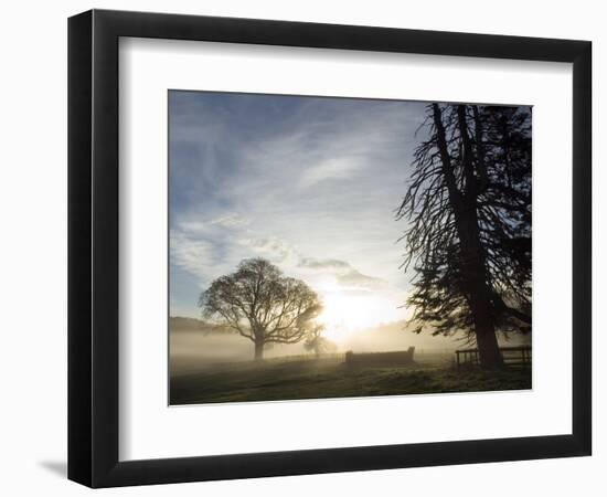 Cross-country course at dawn-AdventureArt-Framed Photographic Print