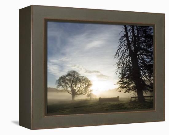 Cross-country course at dawn-AdventureArt-Framed Premier Image Canvas