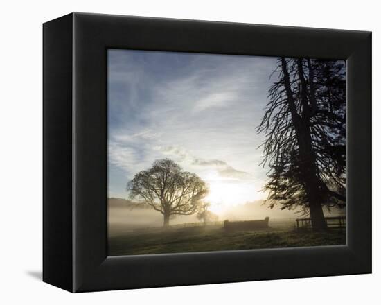 Cross-country course at dawn-AdventureArt-Framed Premier Image Canvas