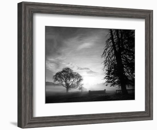 Cross-country course at dawn-AdventureArt-Framed Photographic Print