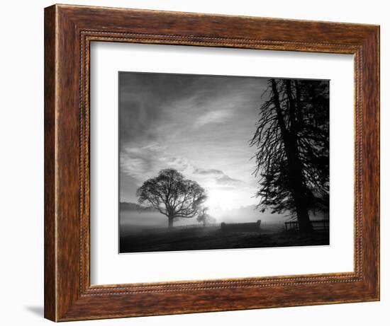 Cross-country course at dawn-AdventureArt-Framed Photographic Print