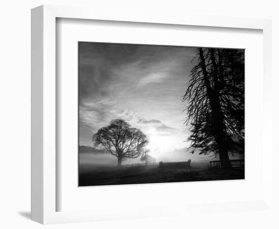 Cross-country course at dawn-AdventureArt-Framed Photographic Print