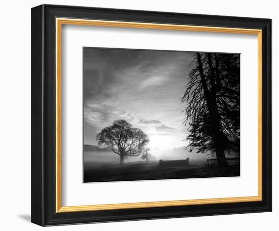 Cross-country course at dawn-AdventureArt-Framed Photographic Print